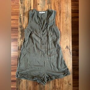 BCBGeneration Olive Green Romper